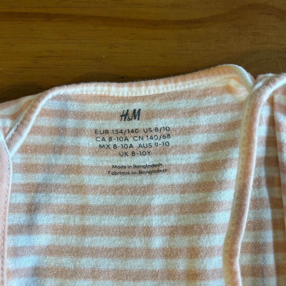 H&M Pink and White Striped Sundress for Girls - Picture 2 of 3